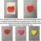 3 Colors,3 Sets, Post-It Notes,50 Heart Sticky Notes Per Book,Cute Sticky Notes Can Be Repeatedly Pasted Without Leaving Glue,Heart Post It Notes for Diary Office Gifts (Red Mixed Packaging)